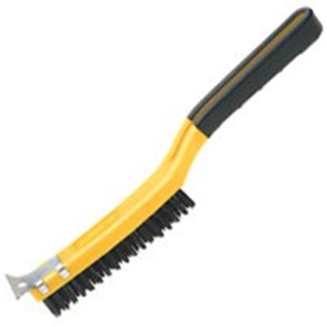 Allway Tools Long Handle Wire Brush With Scraper
