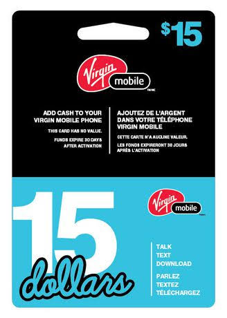 Virgin Mobile Canada Virgin Mobile Card