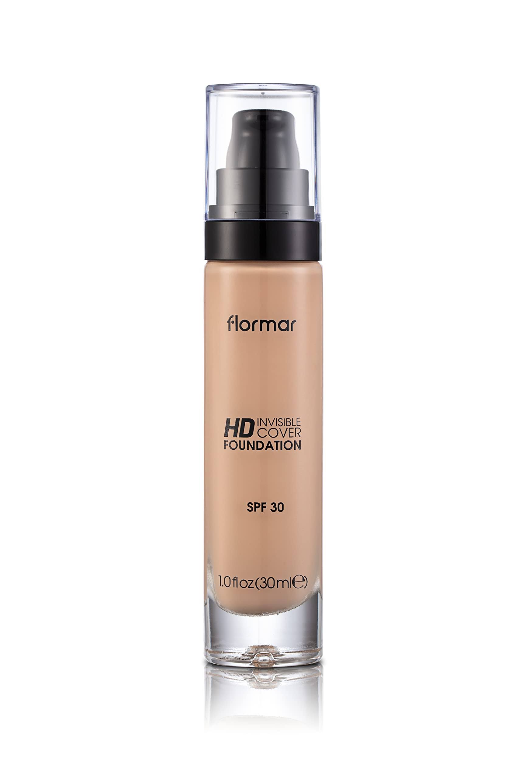 Flormar Invisible Cover HD Foundation SPF30 40 Light Ivory 30ml