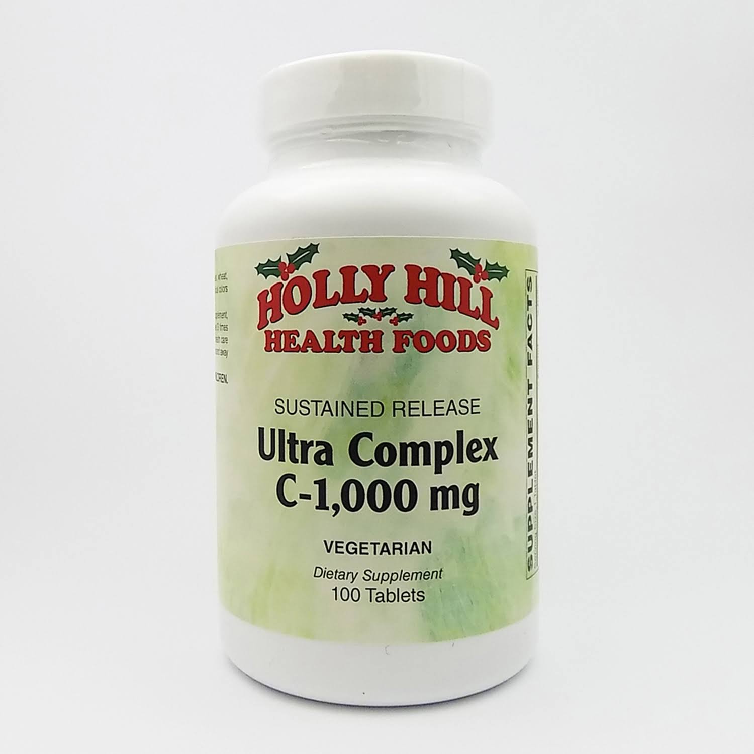 Holly Hill Health Foods, Ultra Complex C 1000 mg, Vegetarian, 100 Tablets
