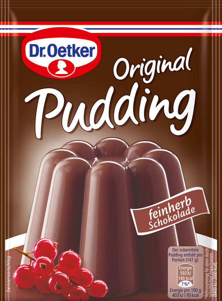 Dr. Oetker Pudding Mix Dark Chocolate 48g (3-Pack)