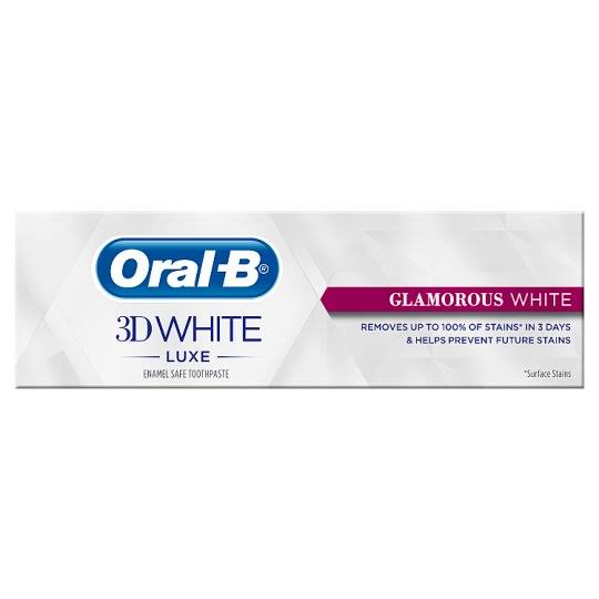 Oral B 3D White Luxe Glamorous White Toothpaste 75ml