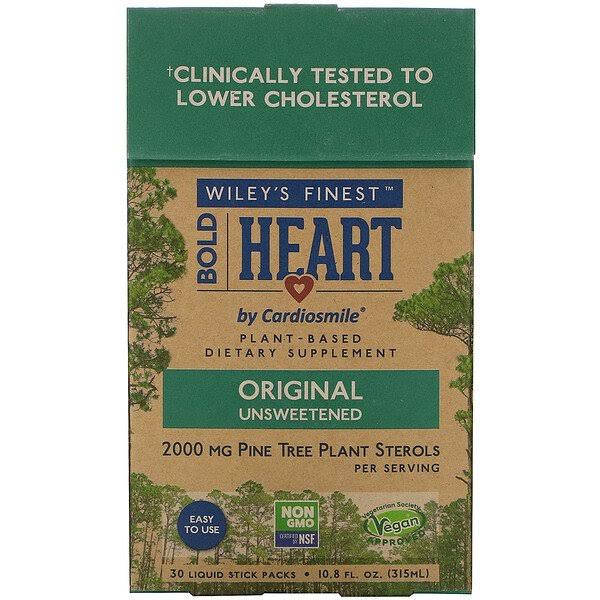 Wiley's Finest Bold Heart by Cardiosmile 2,000 MG Plant Sterols per SE