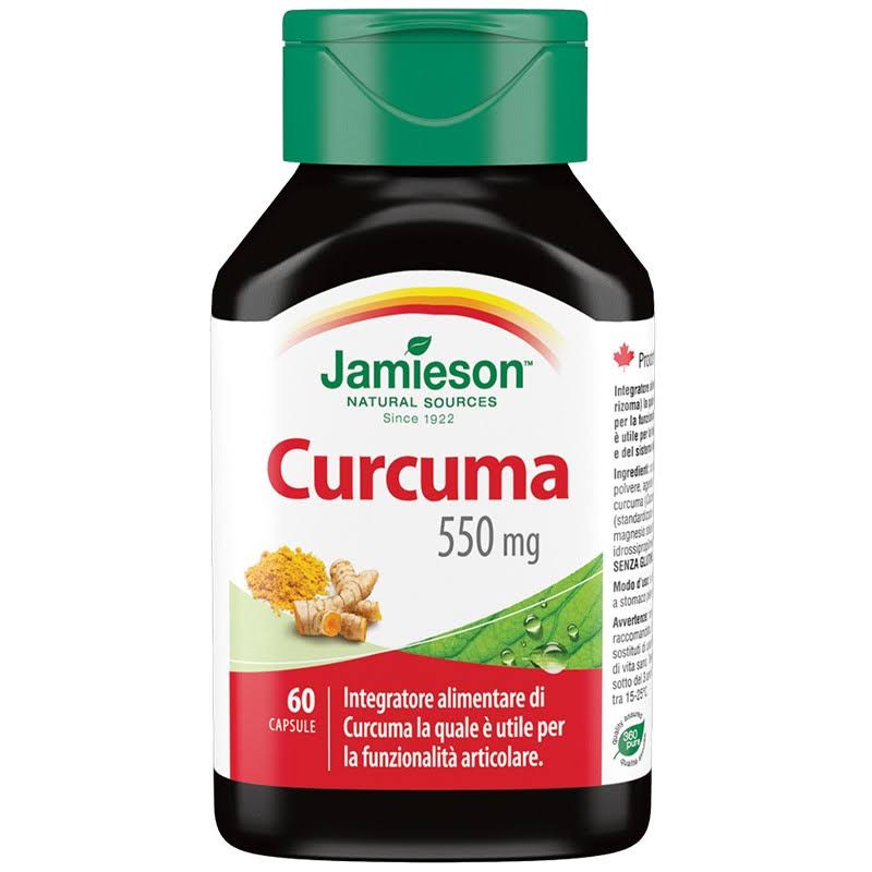 Jamieson Curcumin Tumeric Supplement - 550mg, 60 Capsules