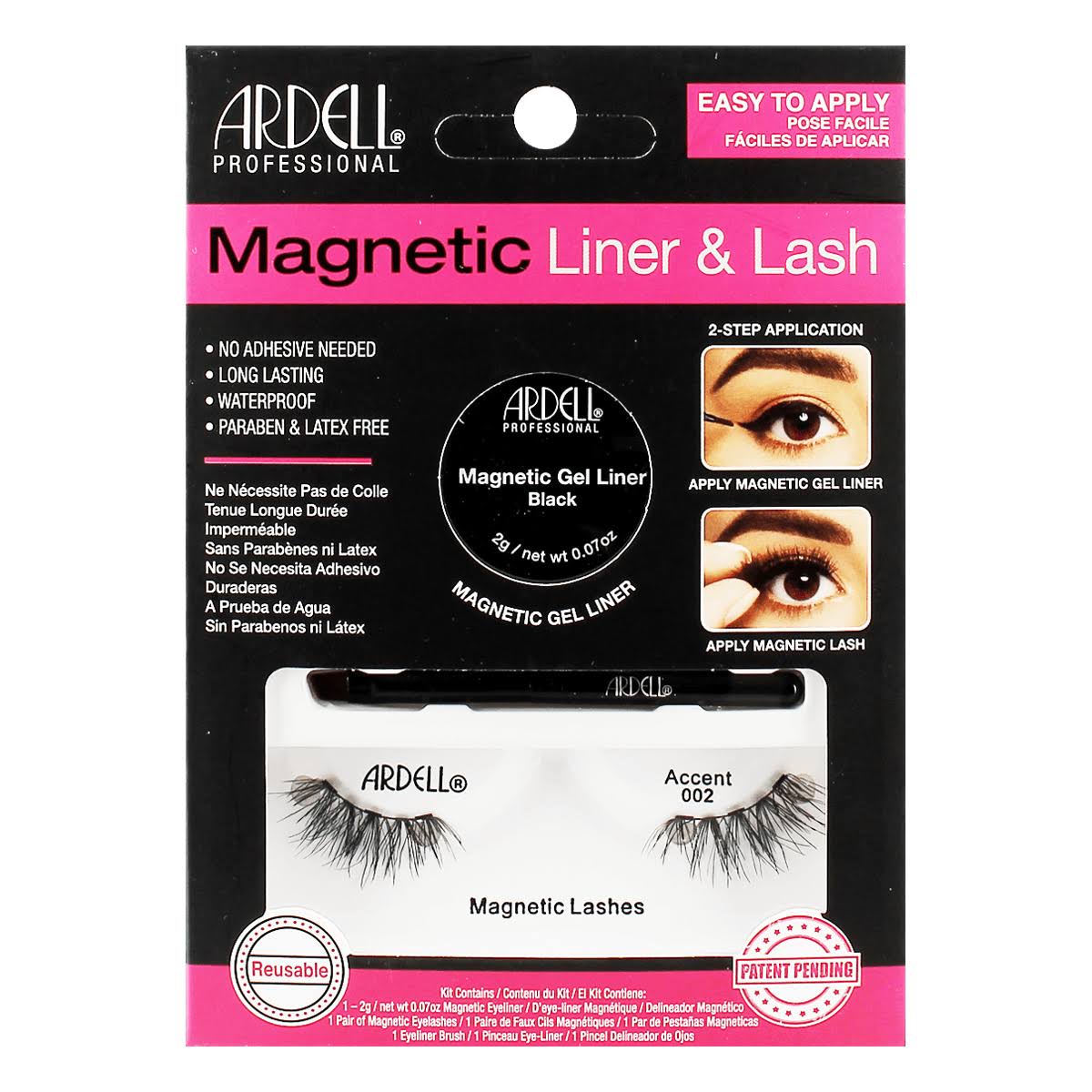 Ardell Magnetic Lash and Liner Kit - Accent 002, 2g