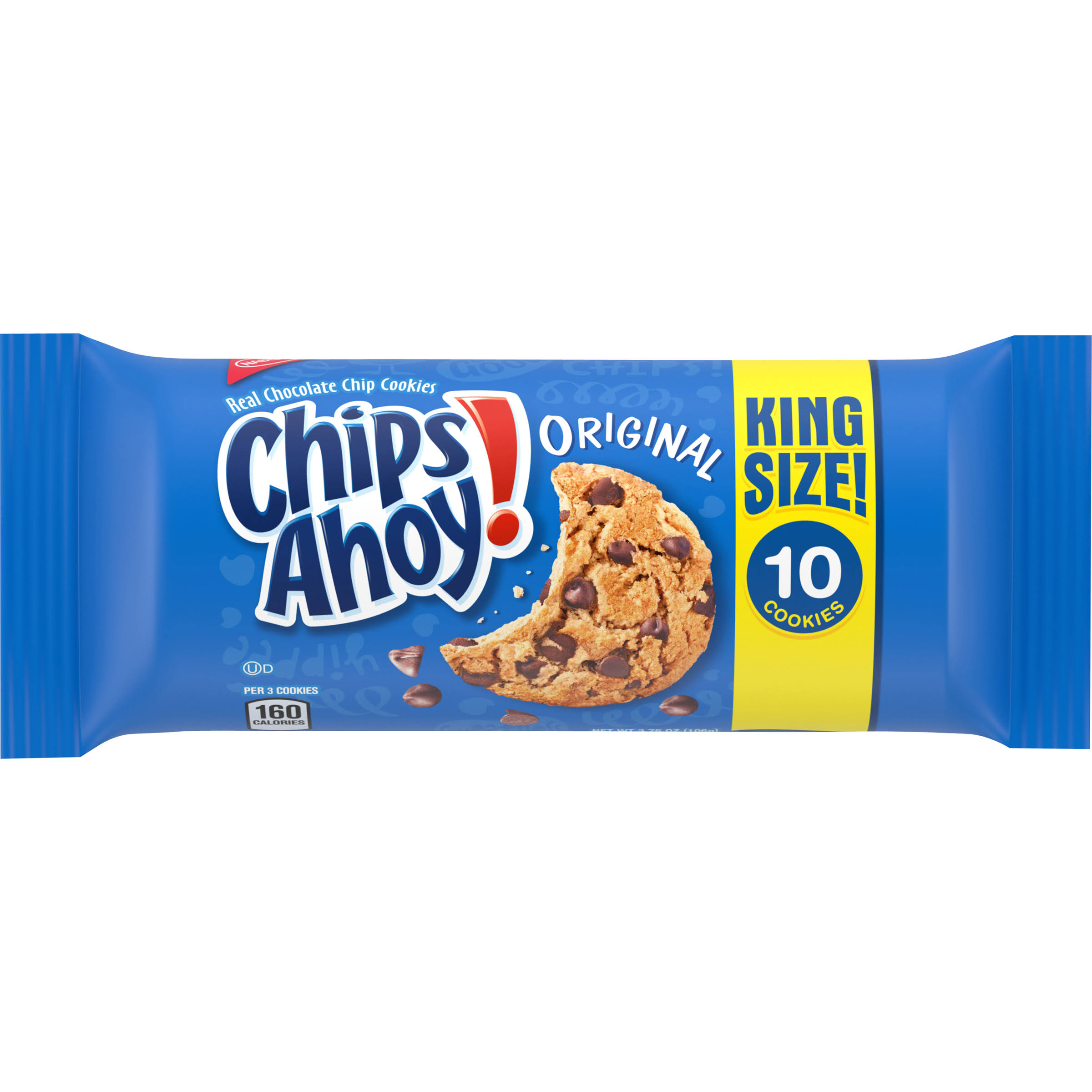 Chips Ahoy Cookies, Chocolate Chip, Original, King Size - 3.75 oz