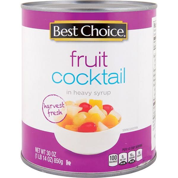 Best Choice Fruit Cocktail in Heavy Syrup - 30 oz
