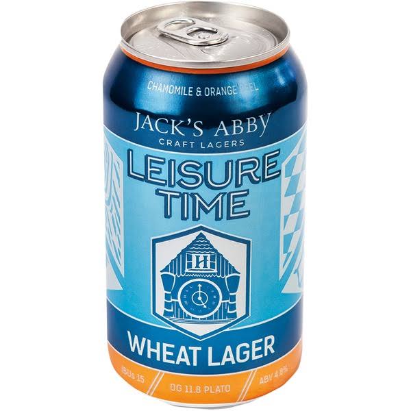 Jack's Abby Brewing Leisure Time Wheat Lager - 12 fl oz
