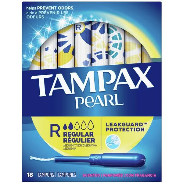 Tampax Pearl Tampons - Regular, 18ct