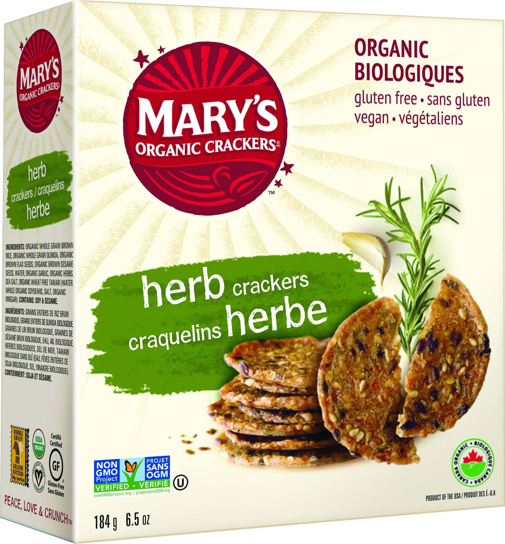 Mary's Gone Crackers - Herb, 6.5oz