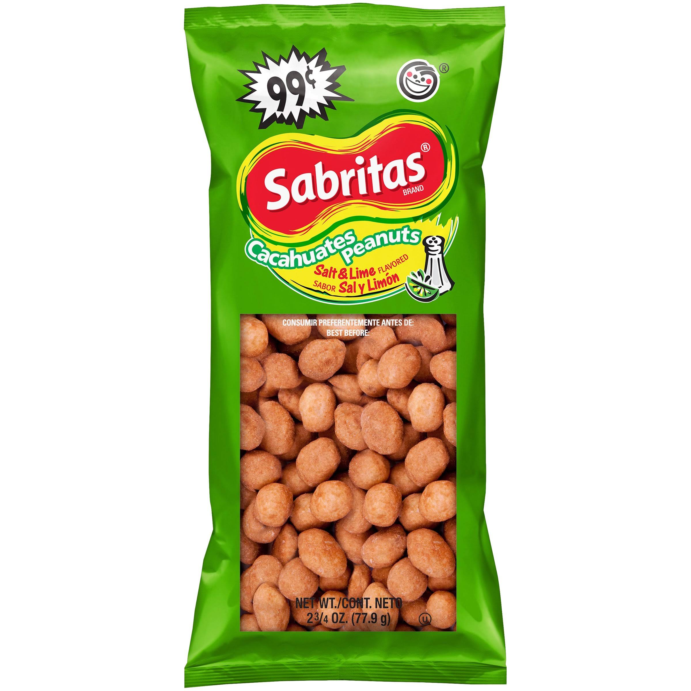 Sabritas Cacahuates Peanuts, Salt & Lime Flavored - 2.75 oz