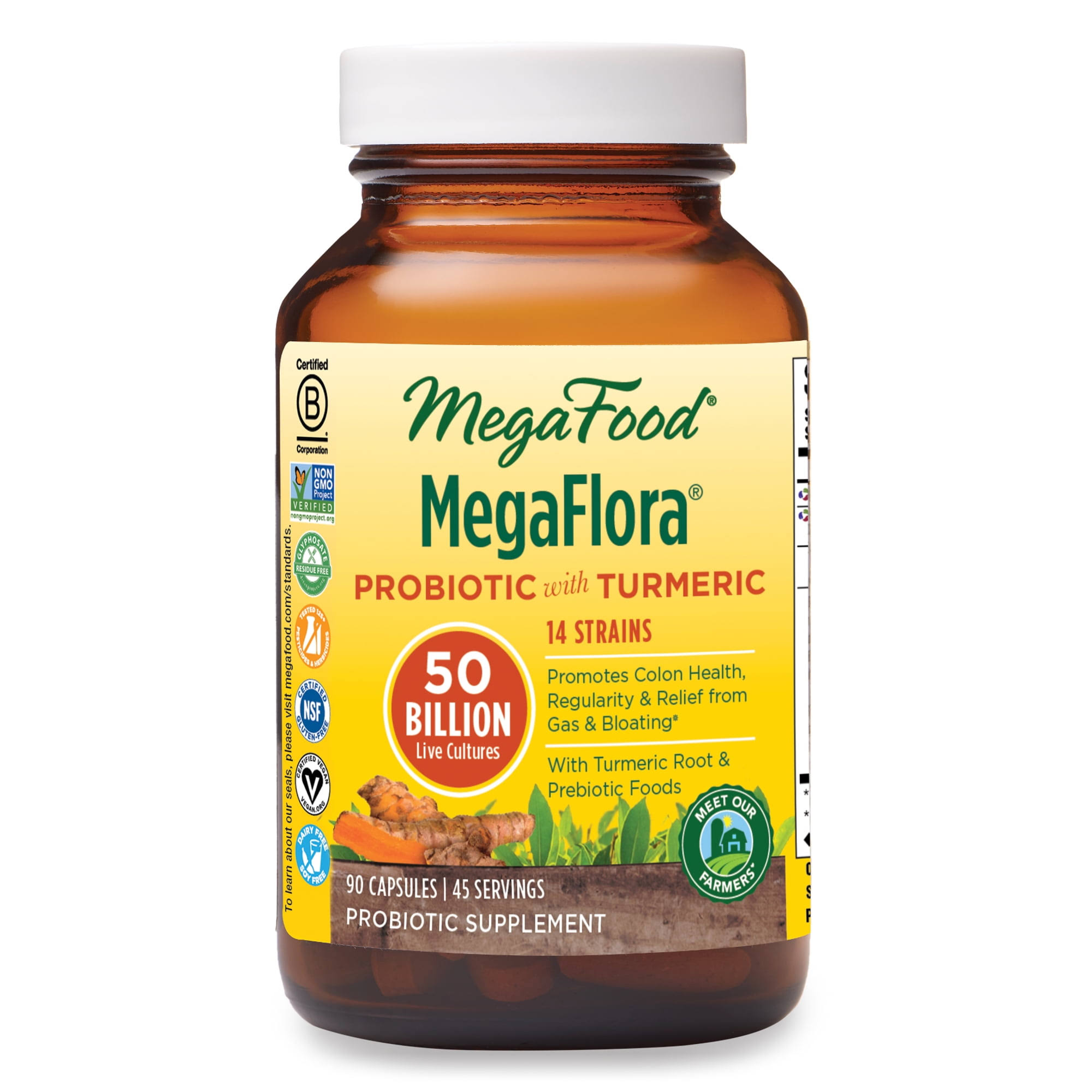 Megafood Megaflora for Over 50 Supplement - 60 Capsules