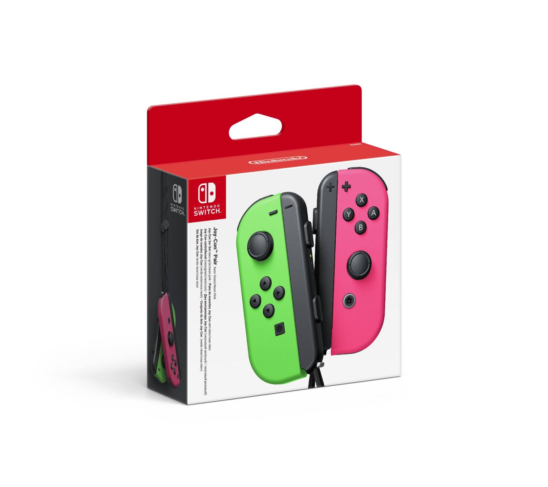 Nintendo Switch Joy-Con Controllers - Neon Green And Pink, Pair