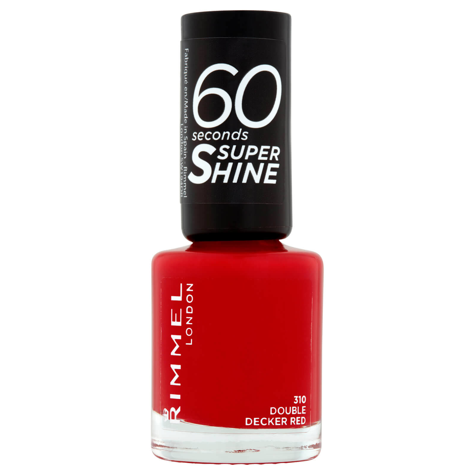 Rimmel London 60 Seconds Super Shine Nail Polish - Double Decker Red, 8ml