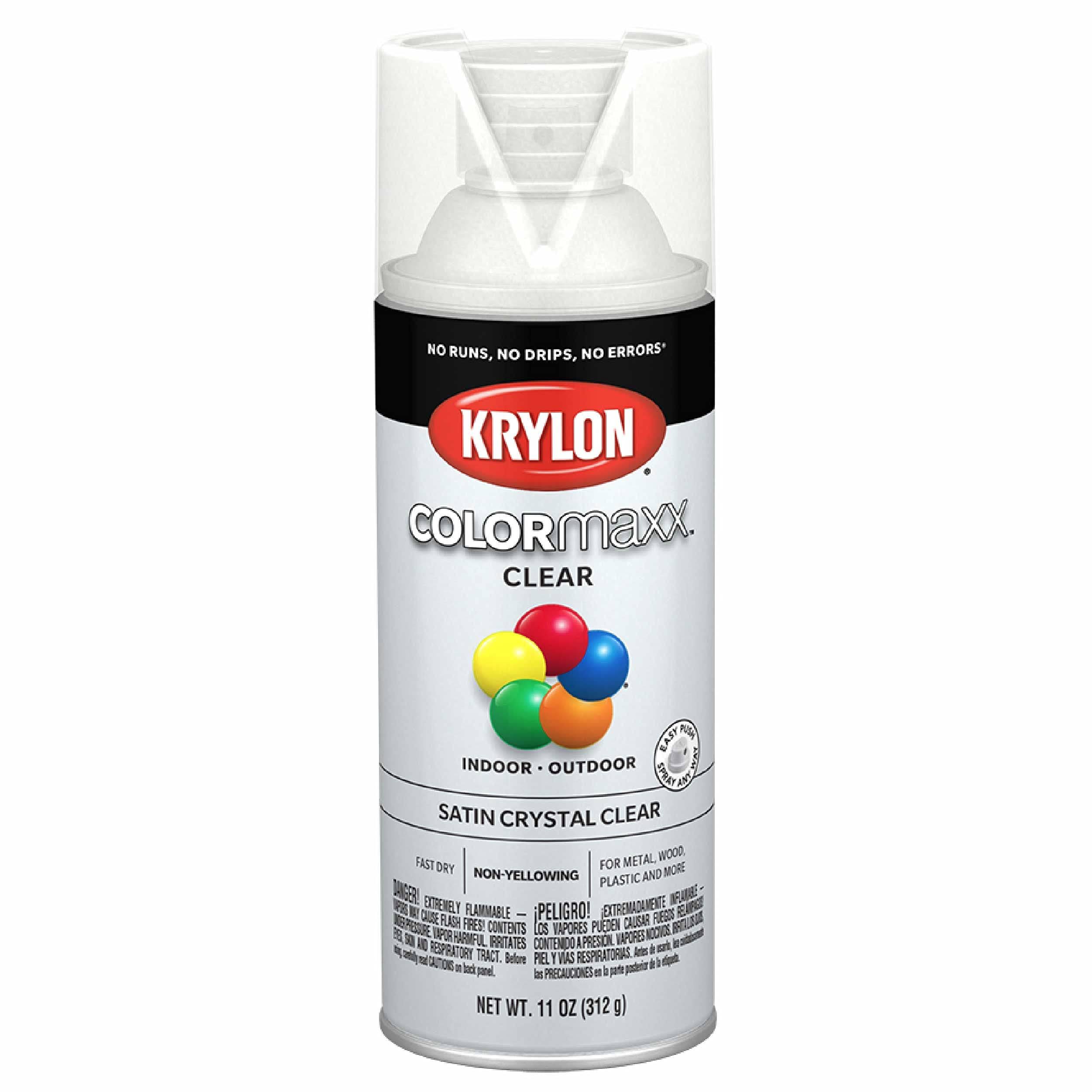 Krylon Colormaxx Spray Paint - Crystal Clear, 11oz