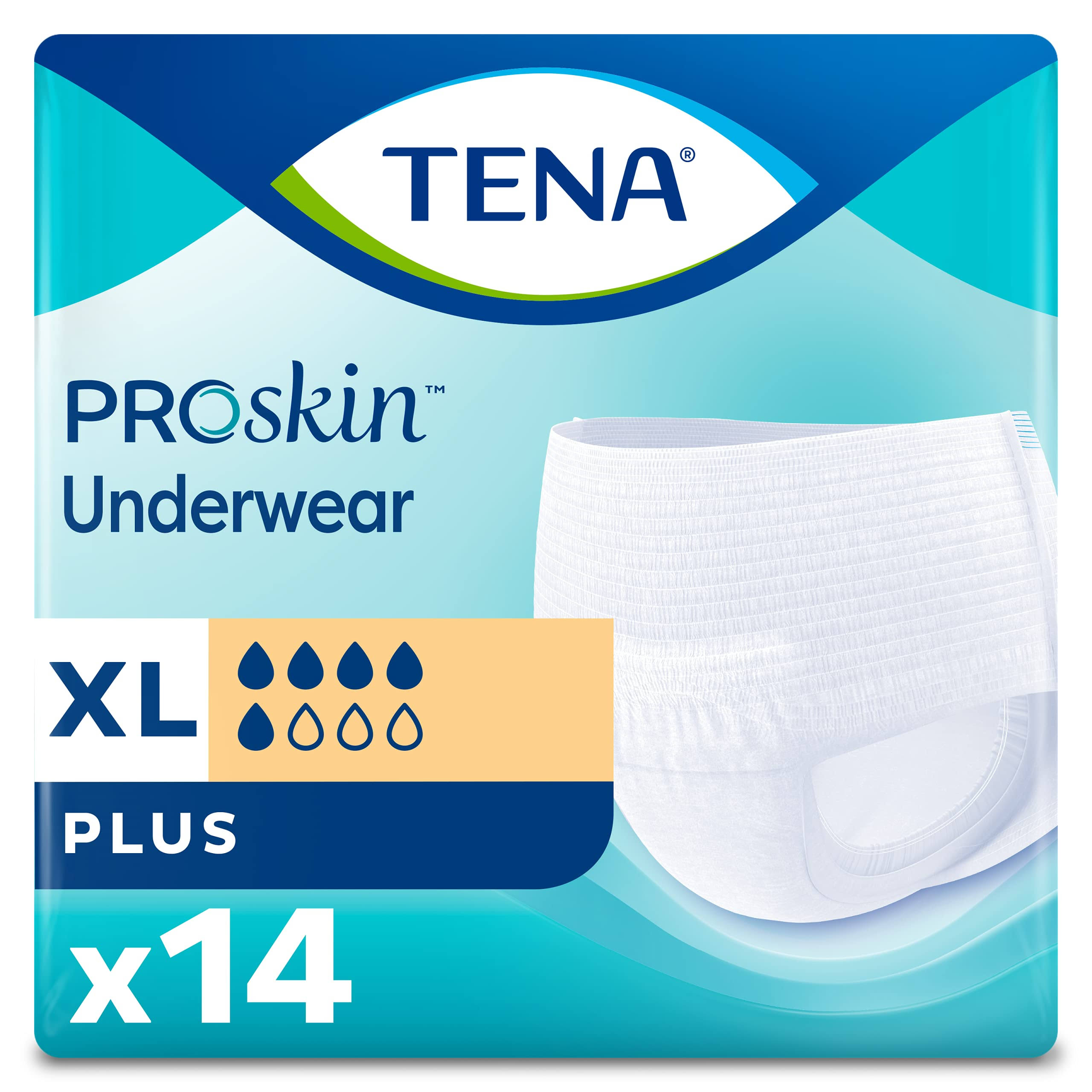 Tena Plus Protective Underwear - X-Large, 14pk