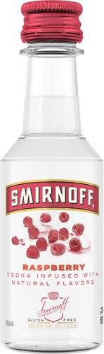 Smirnoff Raspberry Twist Vodka - 50 ml bottle