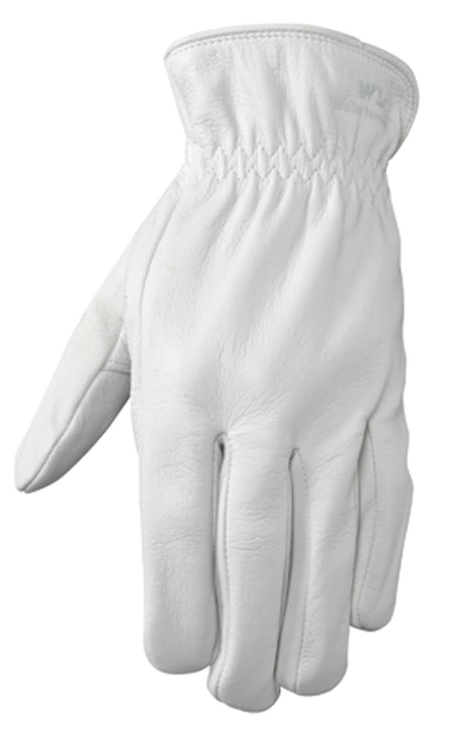 Wells Lamont 1720XL Grain Goatskin Full Leather Work Gloves - XL, White