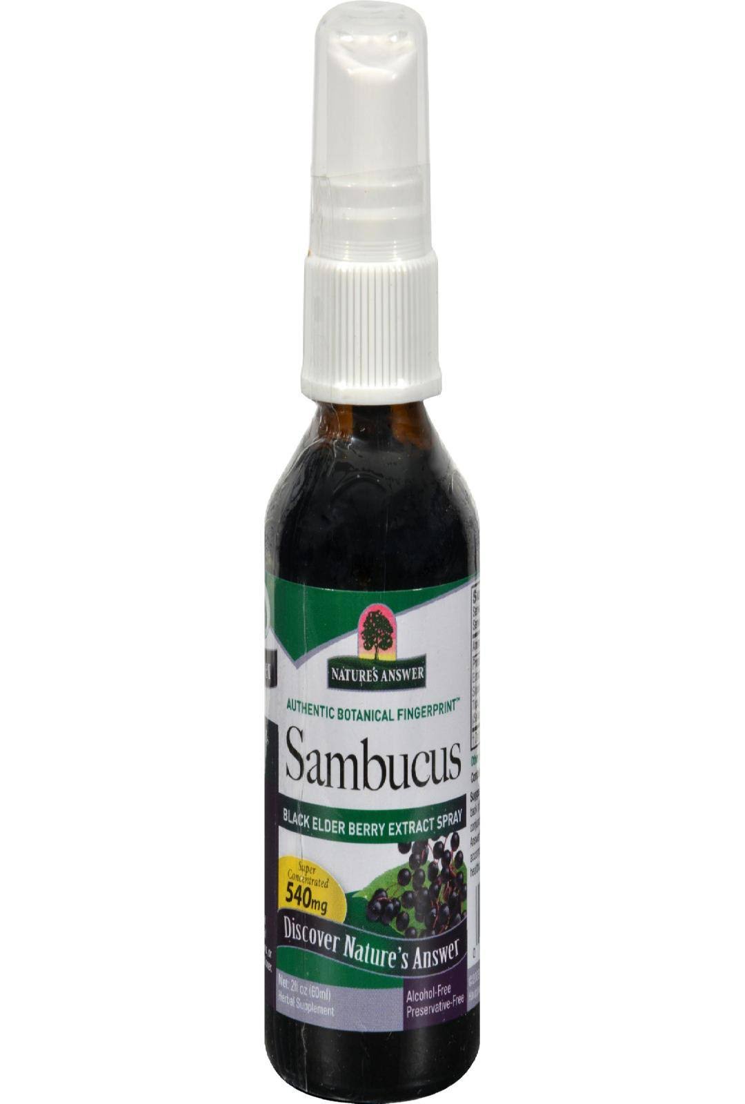 Nature's Answer Sambucus Black Elder Berry Extract Spray