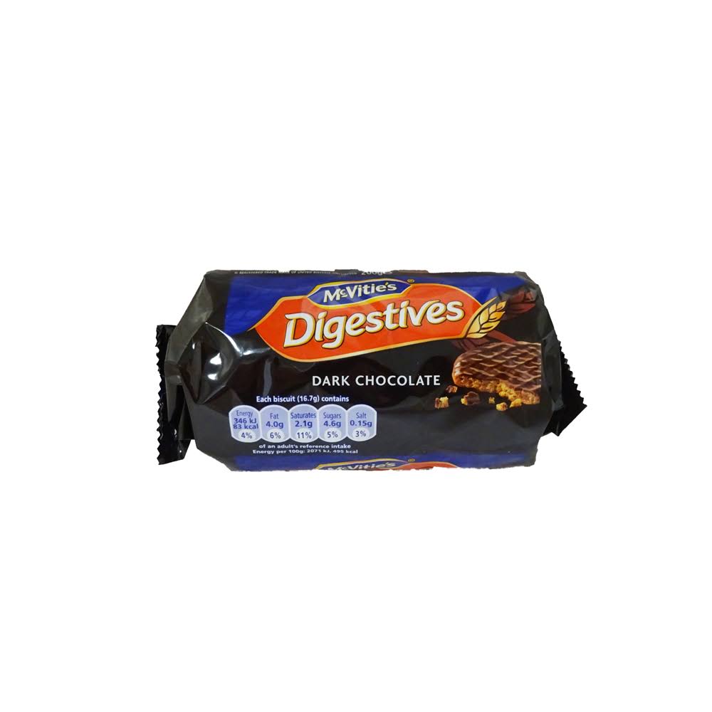 McVitie's Digestives Dark Chocolate Biscuits - 200g
