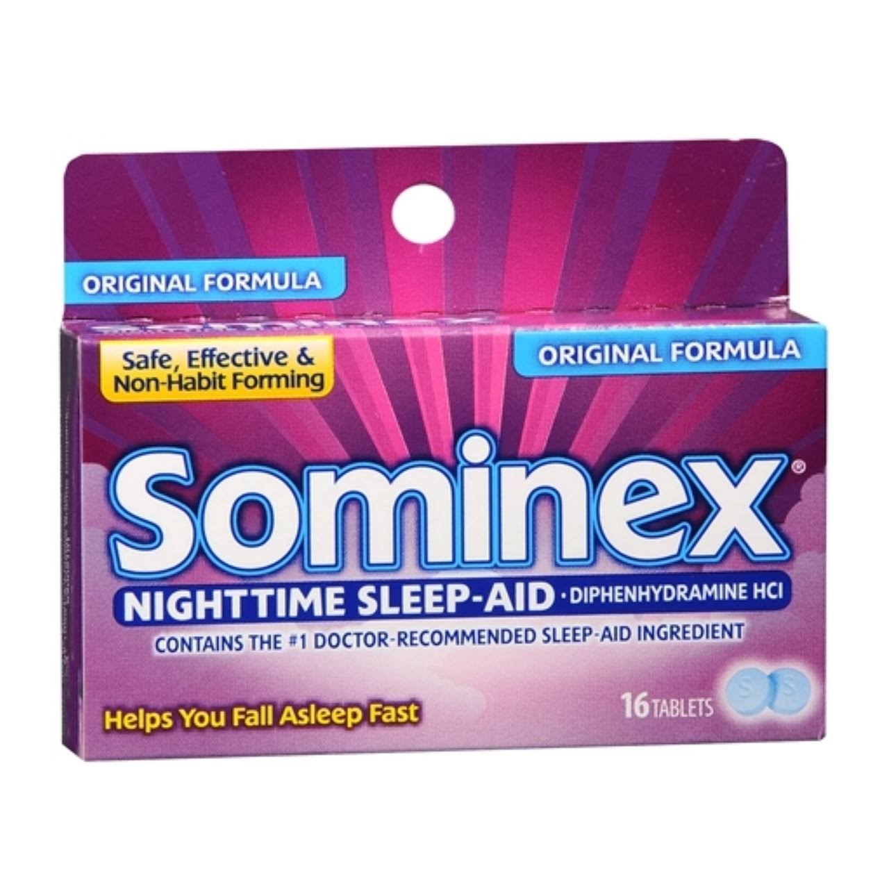 Sominex Nighttime Sleep-aid Tablets Original Formula - 72 Count