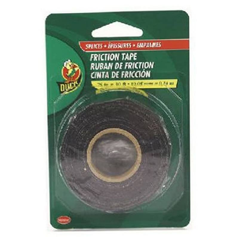 Duck 394644 Friction Tape - Black, 3/4"x 30', Single Roll