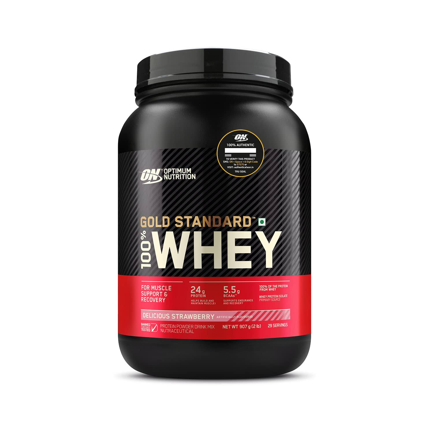 Optimum Nutrition Gold Standard 100% Whey 900g Delicious Strawberry