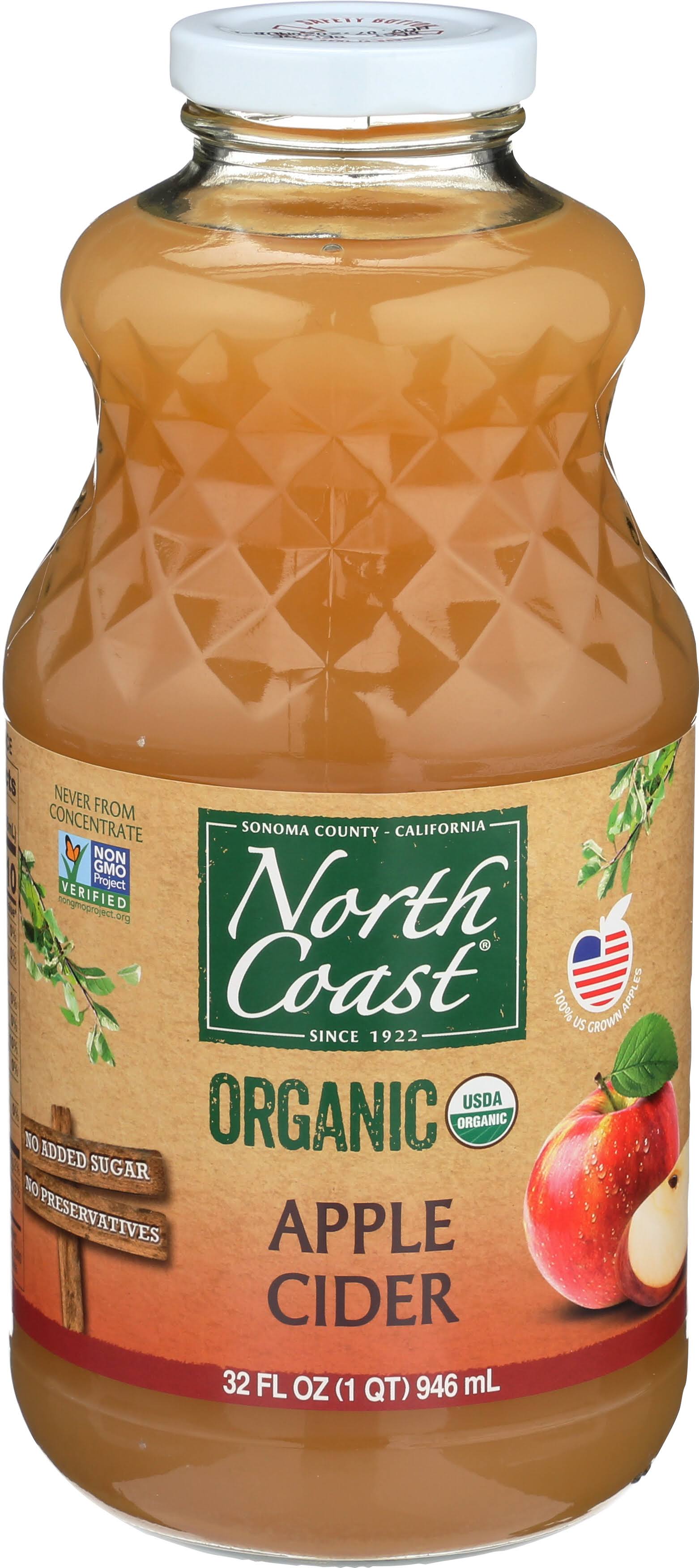 North Coast Apple Cider, Organic - 32 fl oz