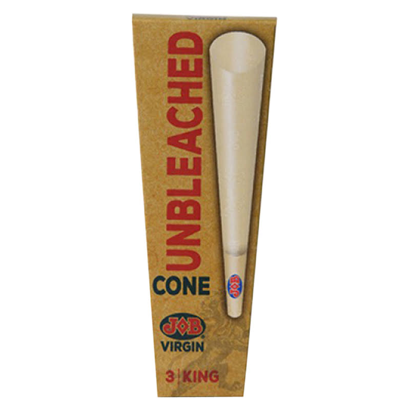 Job Virgin Cone, King, Unbleached - 3 cones
