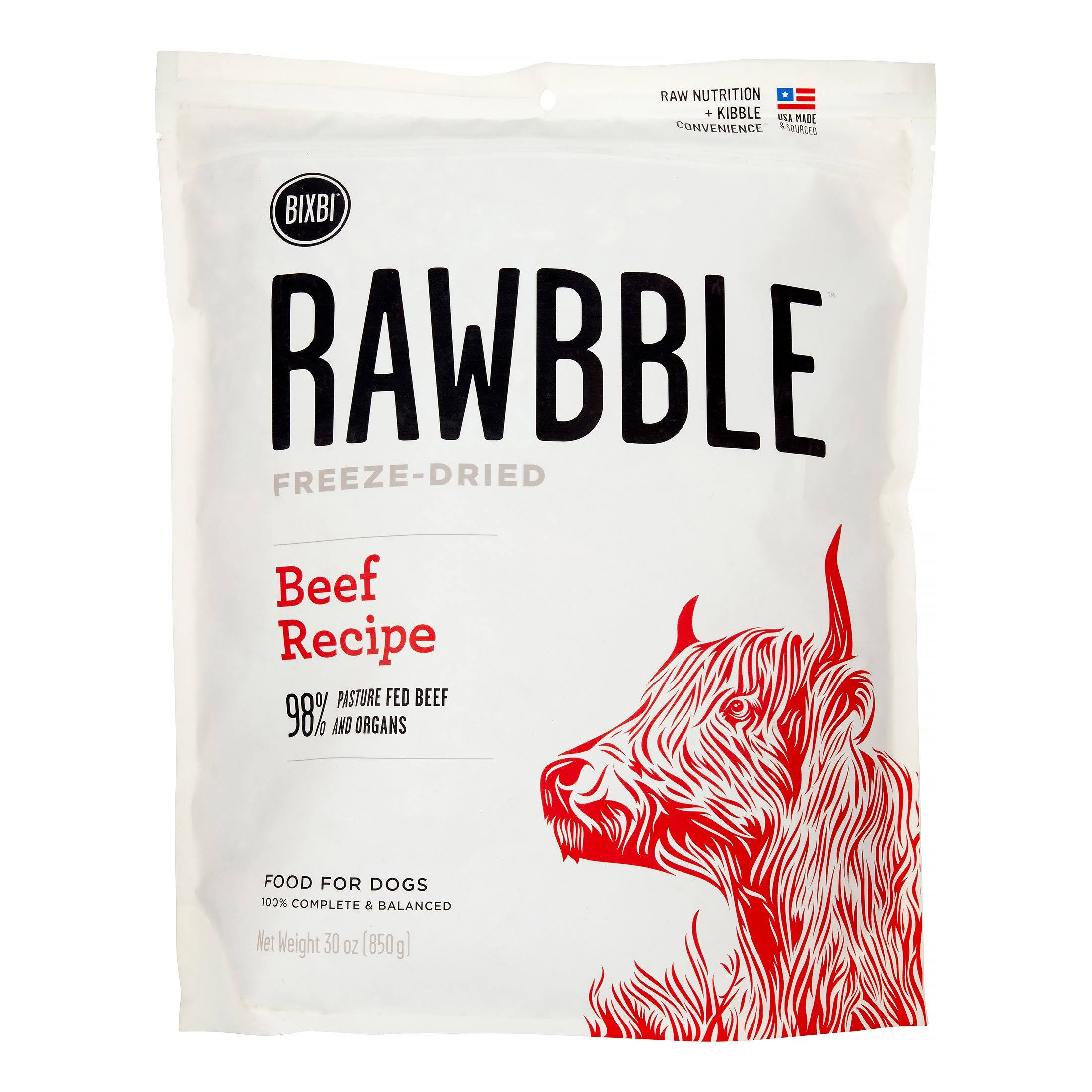 Rawbble Beef Recipe Freeze Dried Dog Food
