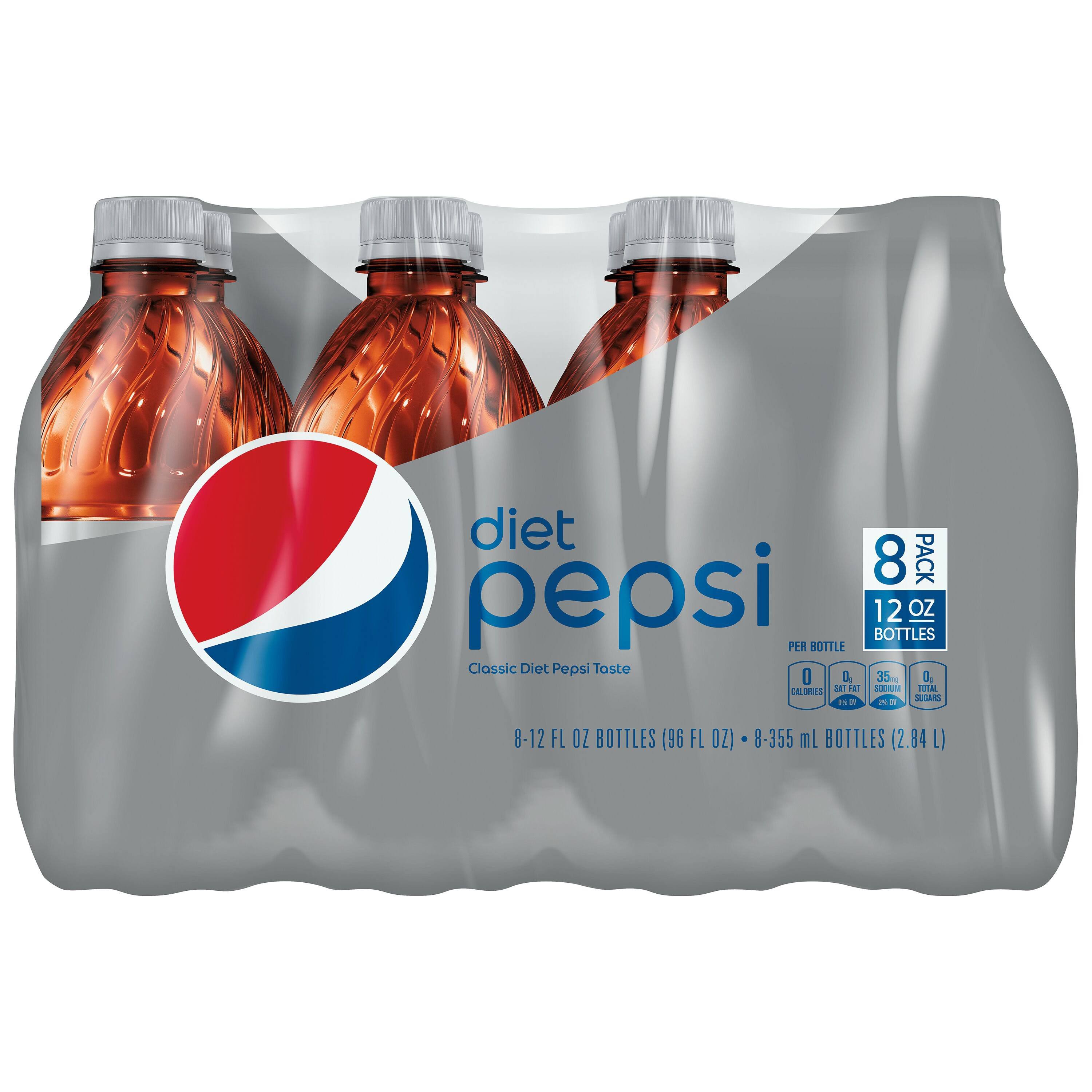 Diet Pepsi Cola Drink - 12oz, 8ct