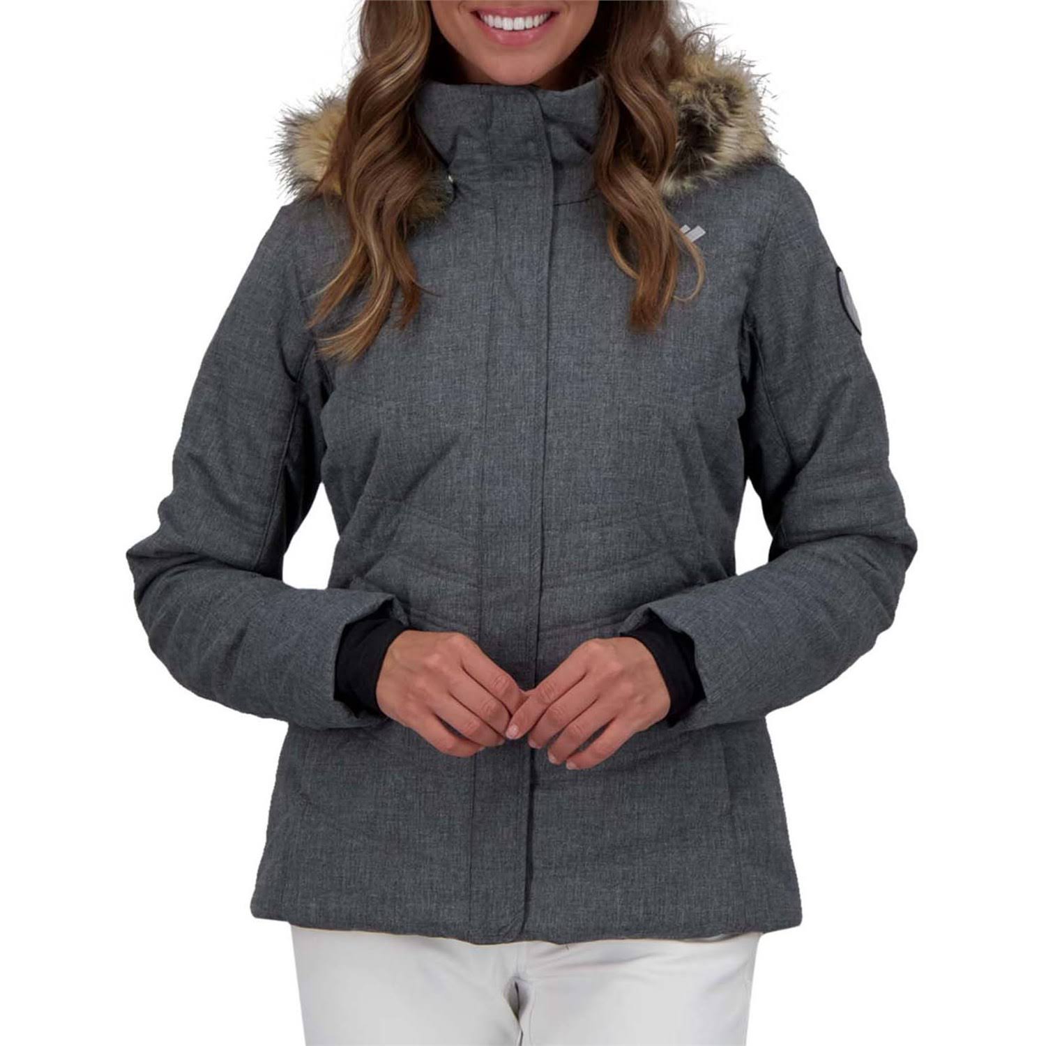 Women's Obermeyer Tuscany II Jacket 2023 - 6 Charcoal | Polyester