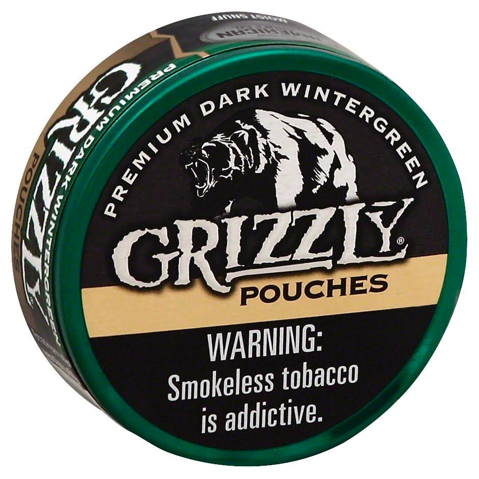 Grizzly Premium Dark Wintergreen Pouches