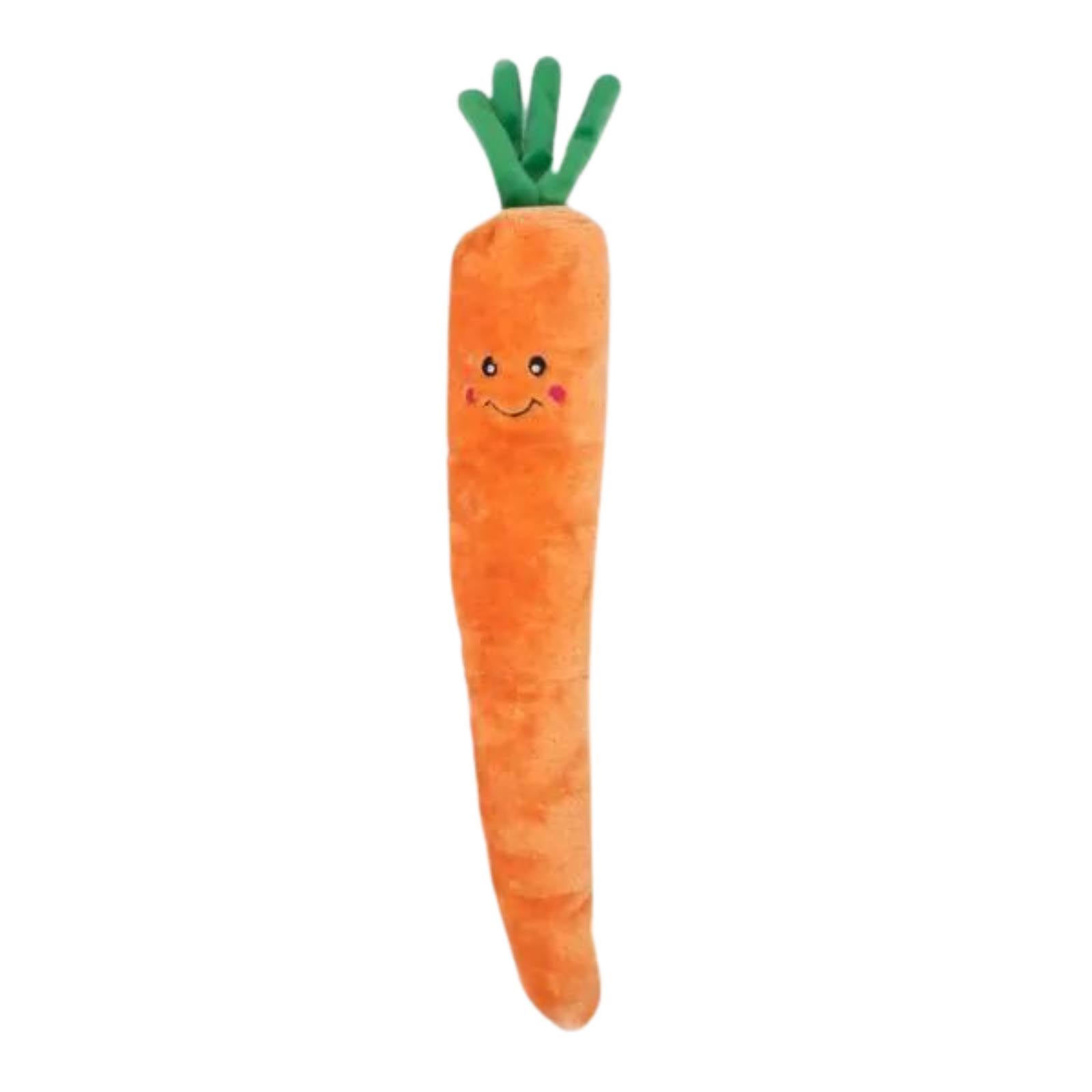Zippy Paws Plush Squeaky Jigglerz Dog Toy - Carrot