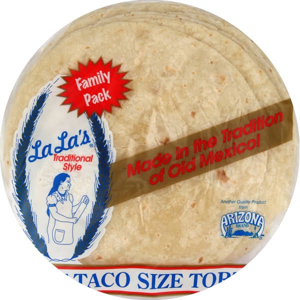 La Las Tortillas, Soft Taco Size, Family Pack - 24 tortillas, 36 oz