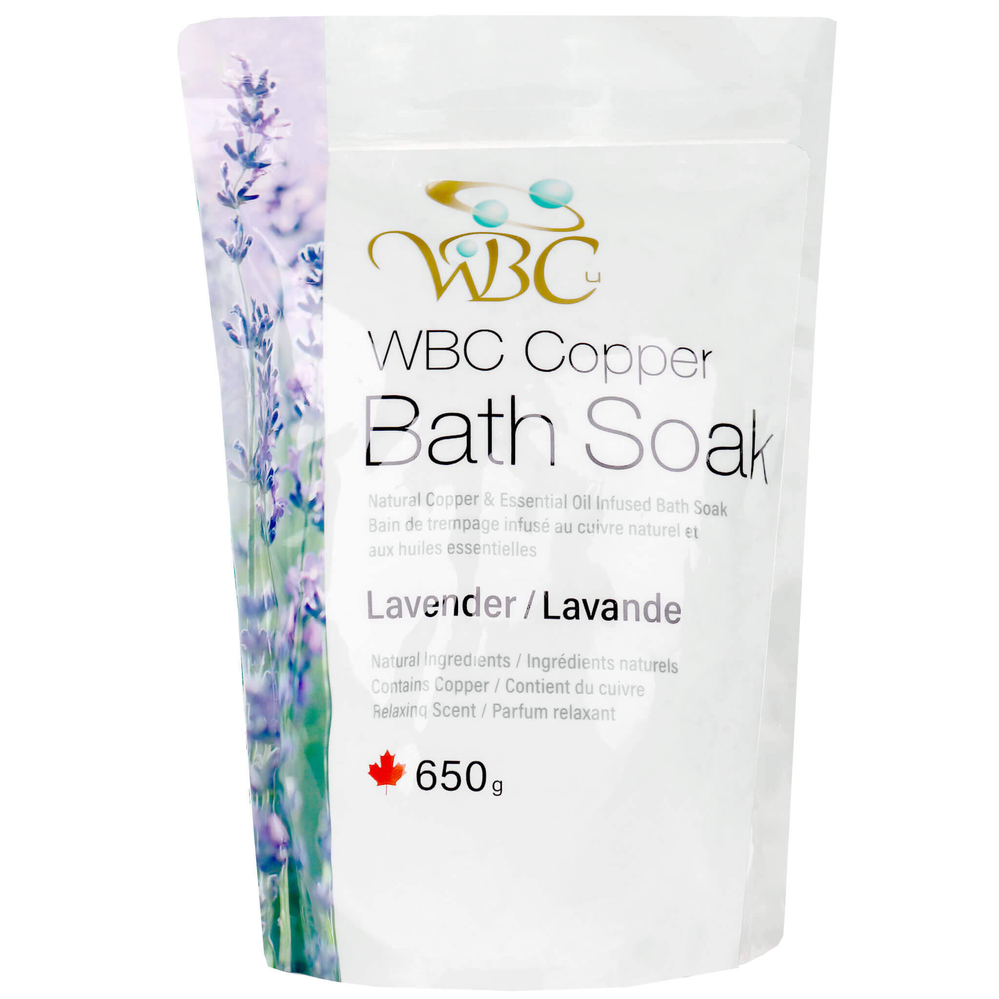 Worlds Best Cream Copper Bath Soak - Lavender