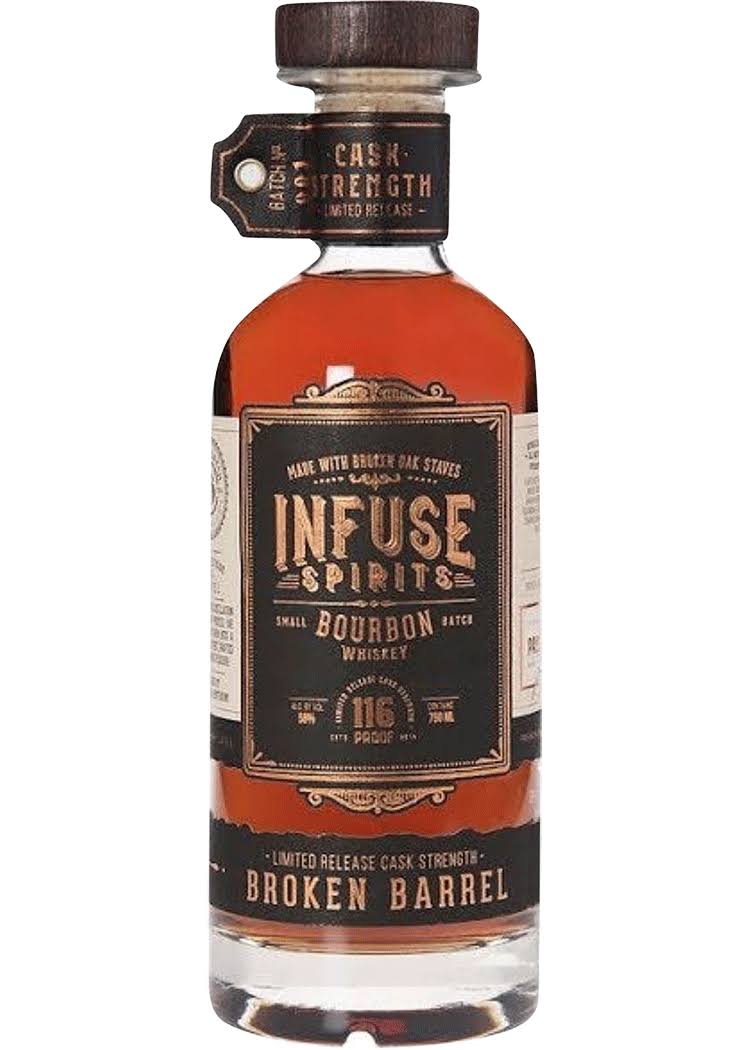 Broken Barrel Cask Strength Bourbon Whiskey (750ml)