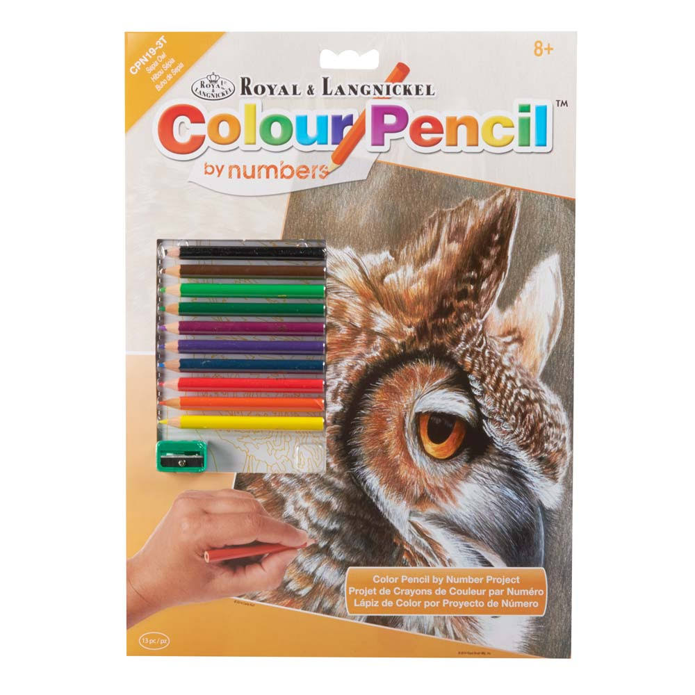 Royal And Langnickel Dinosaurs Day Colour Pencil By Number Kit