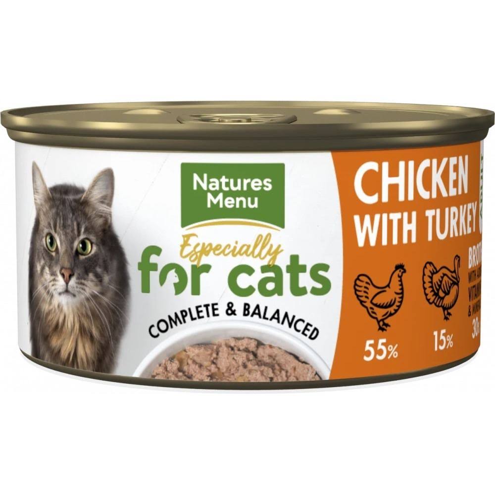 Natures Menu Chicken & Turkey Wet Adult Cat Food 85g x 18