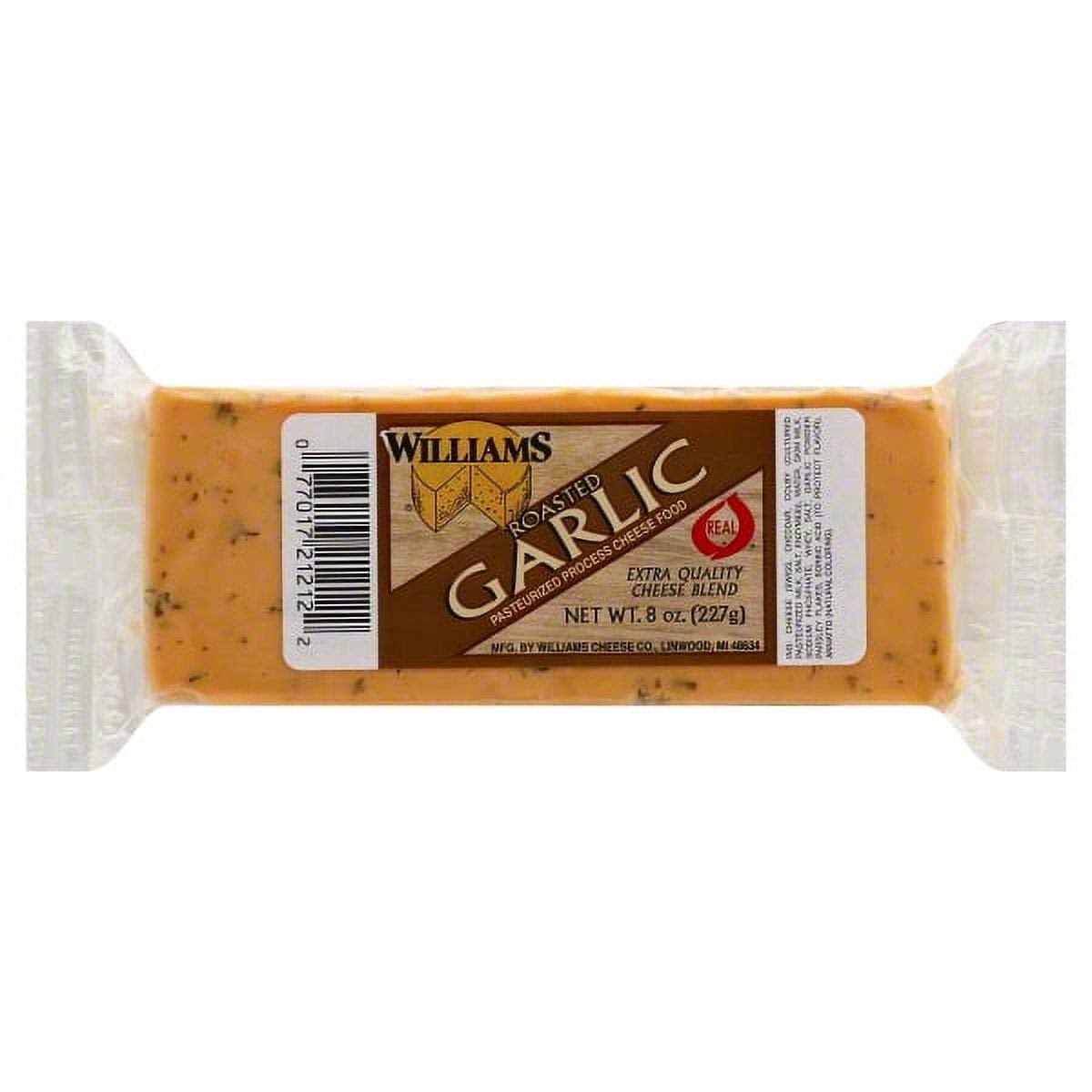Williams Roasted Garlic Block Cheese - 8oz