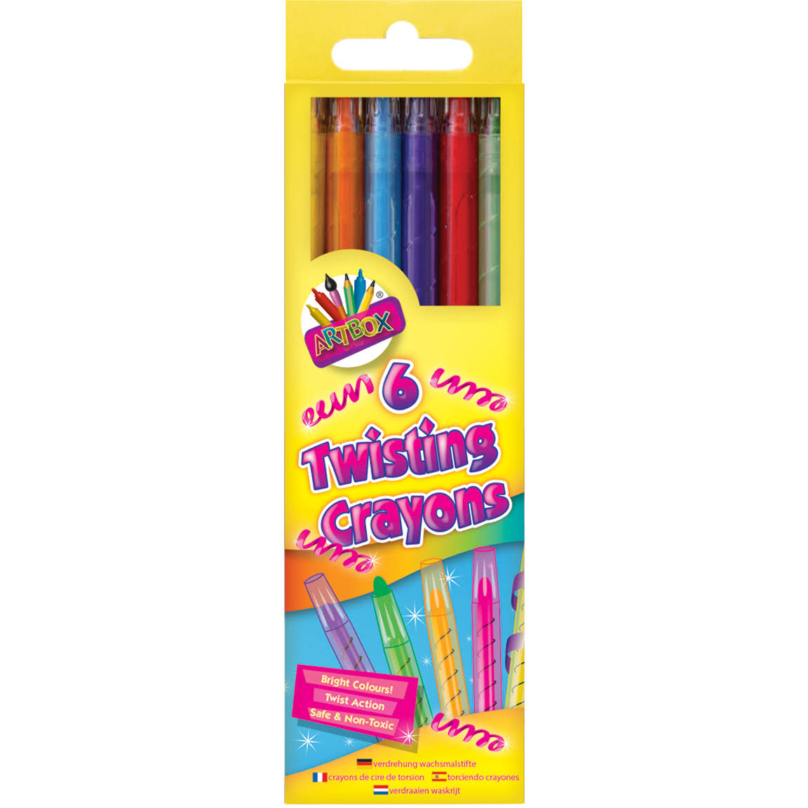 Pack of 6 Twisting Crayons