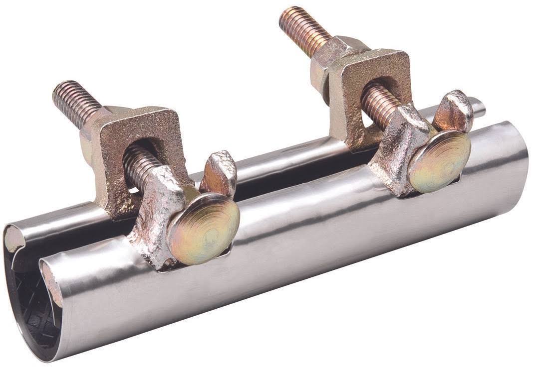 B and K Industries Pipe Repair Clamp - Stainless Steel, 2" x 6"