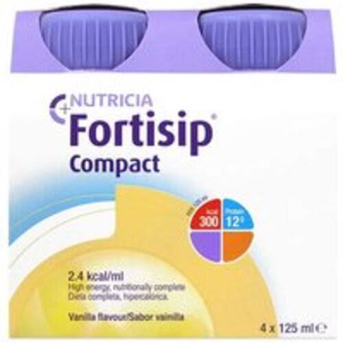 Fortisip Compact Protein Nutritional Drinks, Vanilla - 24 x 125ml