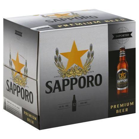 Sapporo Beer, Premium - 12 pack, 12 fl oz bottles