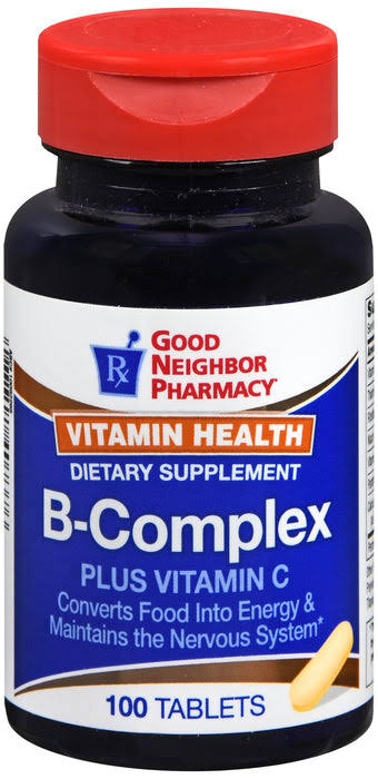 GNP Vitamin Health B Complex Plus Vitamin C - 100 Tablets
