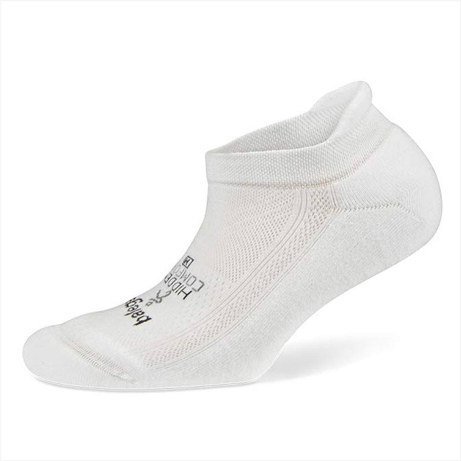 Balega Hidden Comfort Tab Running Sock - White, Medium
