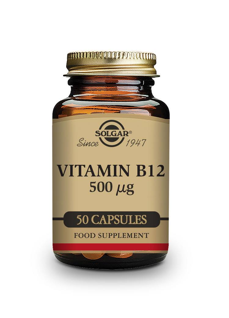 Solgar Vitamin B12 Supplement - 50 Vegetable Capsules