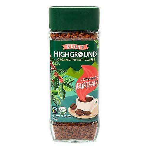 Highground Organic Instant Decaf Coffee - 3.53oz