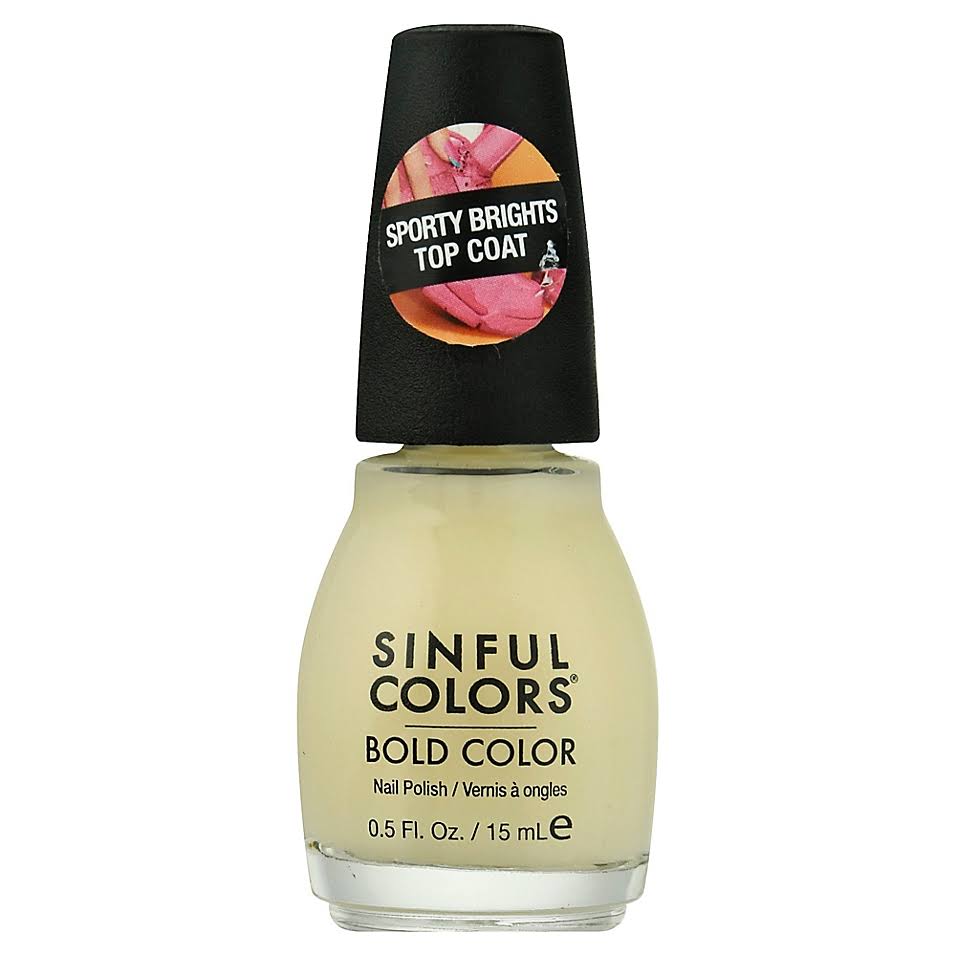 Sinfulcolors Nail Polish, Bold Color, Rubber Top Coat 2686 - 0.5 fl oz