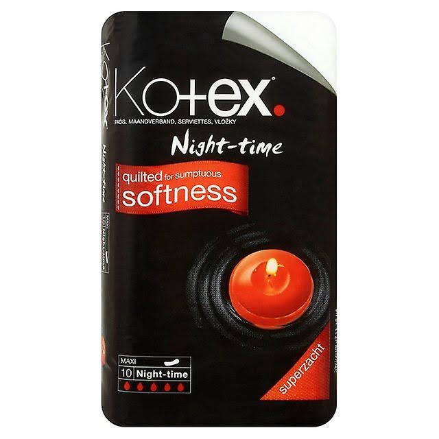 Kotex. Night Time Pads - 10ct